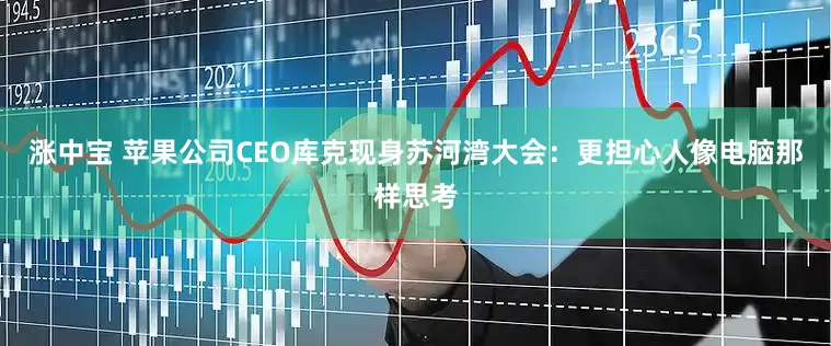 涨中宝 苹果公司CEO库克现身苏河湾大会：更担心人像电脑那样思考